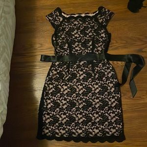 Black lace dress